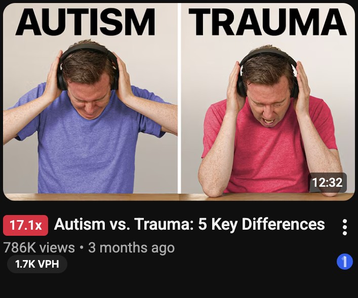 Autism vs. Trauma: 5 Key Differences. 786K views, 17.1x outlier